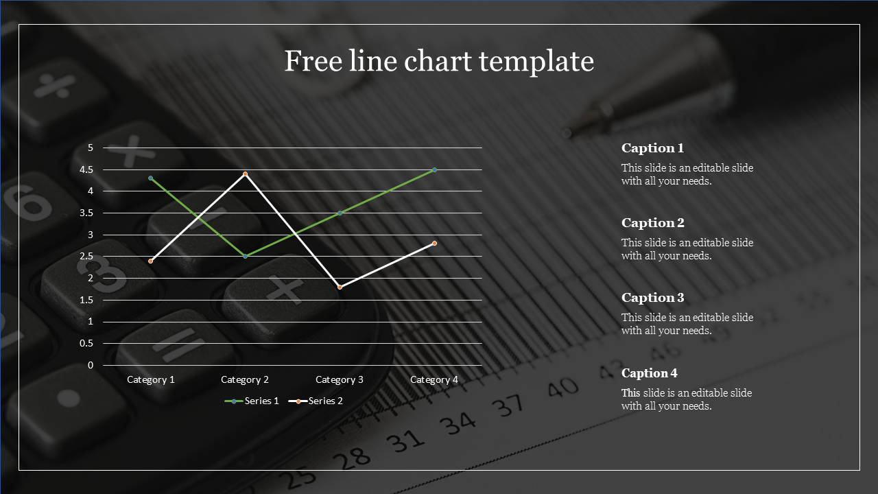 Free - Use Free Line Chart Template PowerPoint Presentation